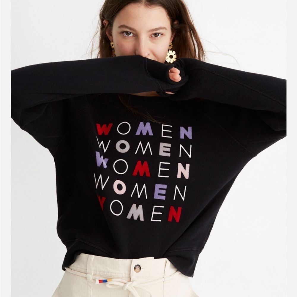 Madewell & Girls Inc collab “women” sweatshirt size small